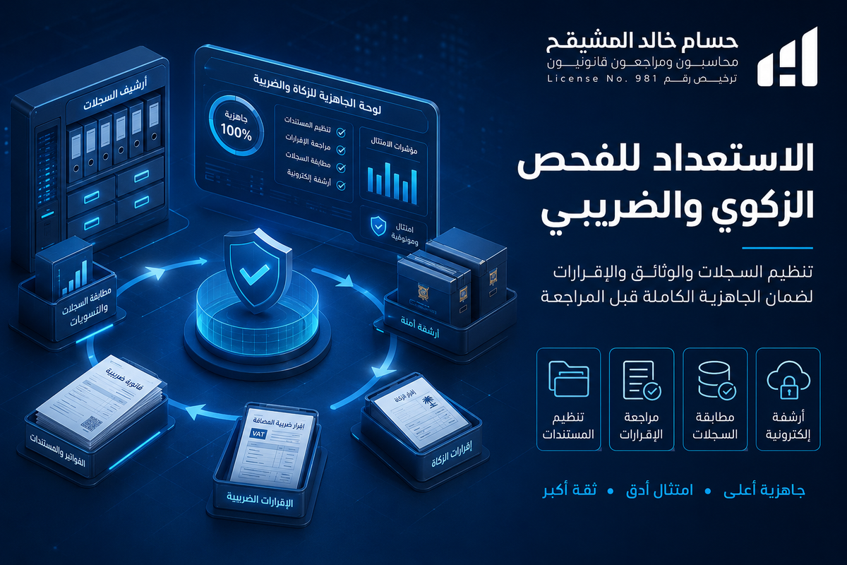 الاستعداد للفحص الزكوي والضريبي 