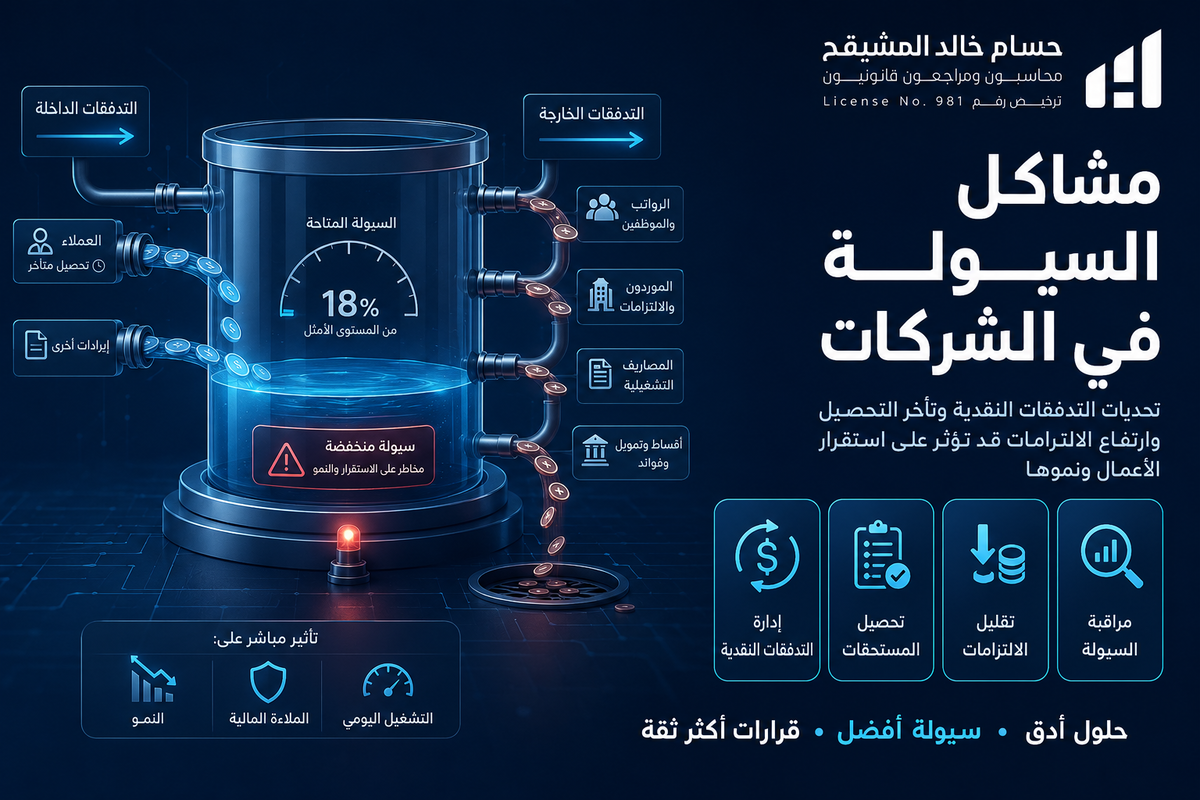 مشاكل السيولة في الشركات 