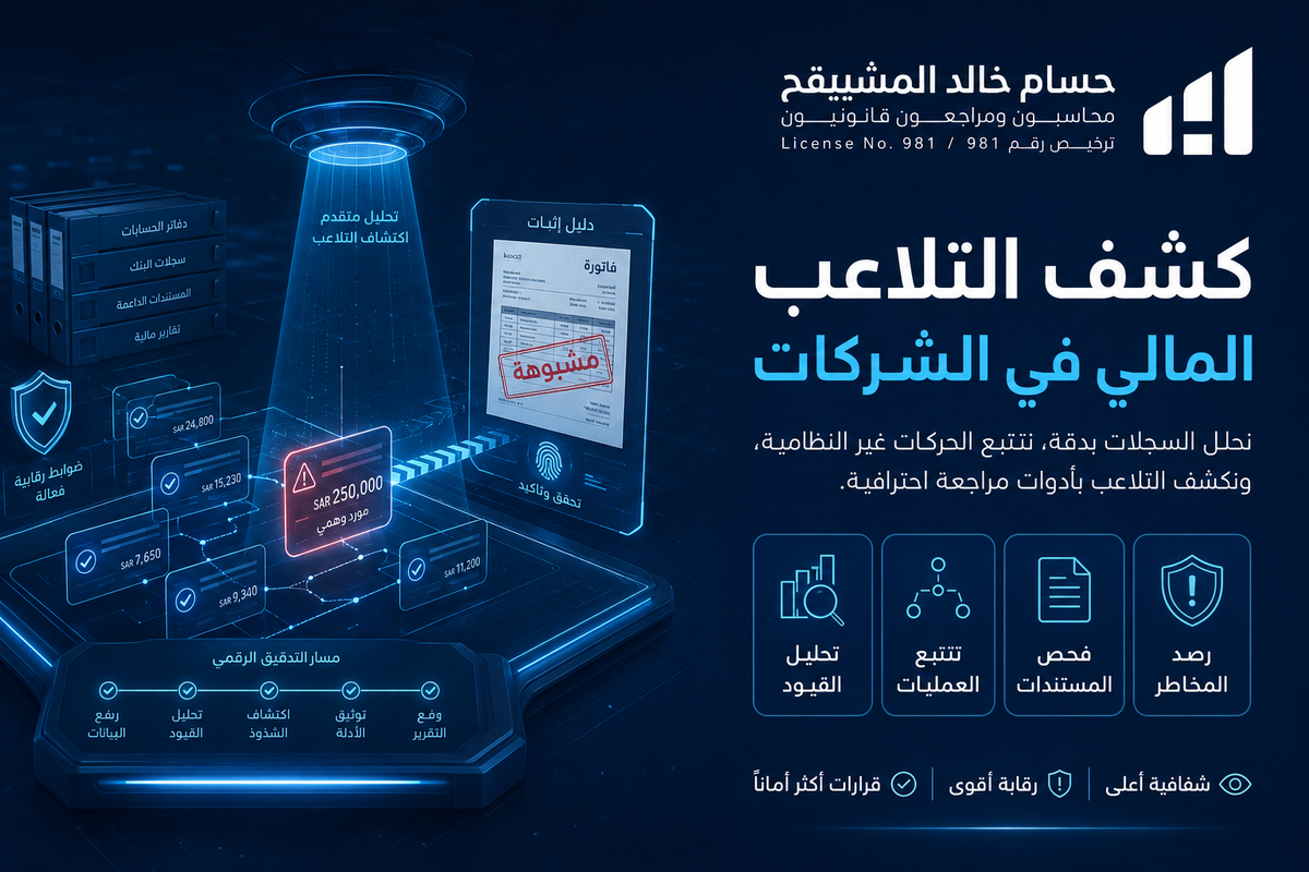 كشف التلاعب المالي في الشركات 